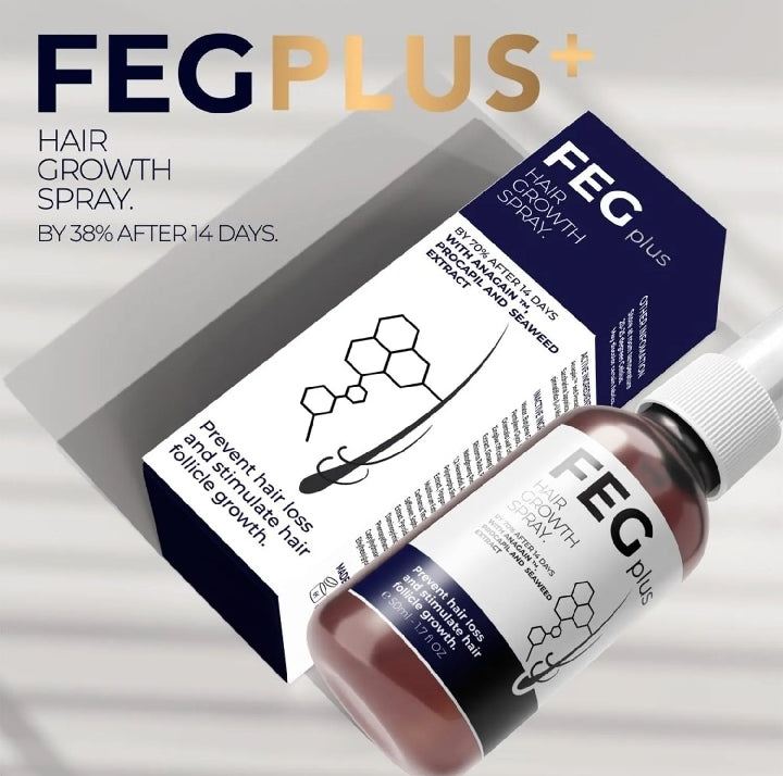 FEG Plus Hair Growth Serum Grow Longer, Thicker & Healthier Hair β Naturally