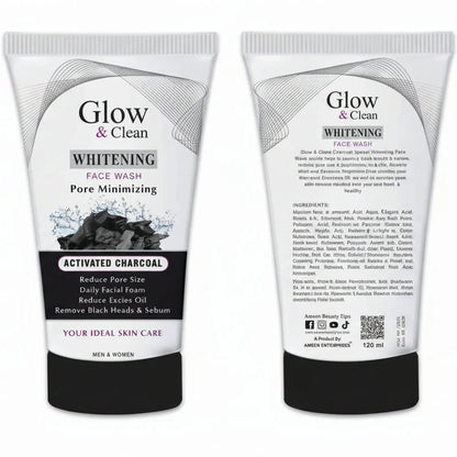 Glow & Clean Whitening Activated Charcoal Face Wash - 120ml
