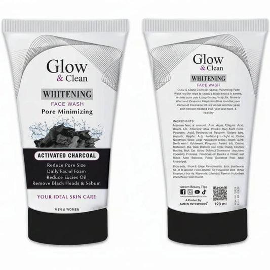 Glow & Clean Whitening Activated Charcoal Face Wash - 120ml