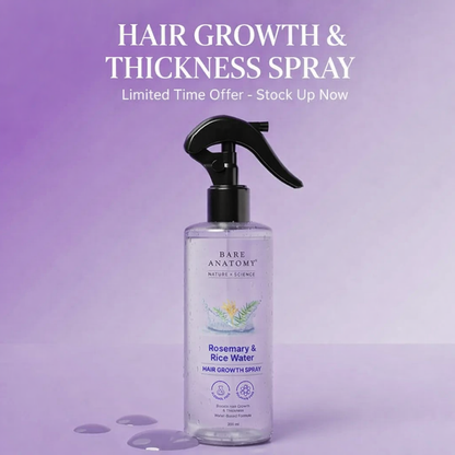 Rosemary & Rice Water Hair Growth Spray for Hair Growth & Thickness