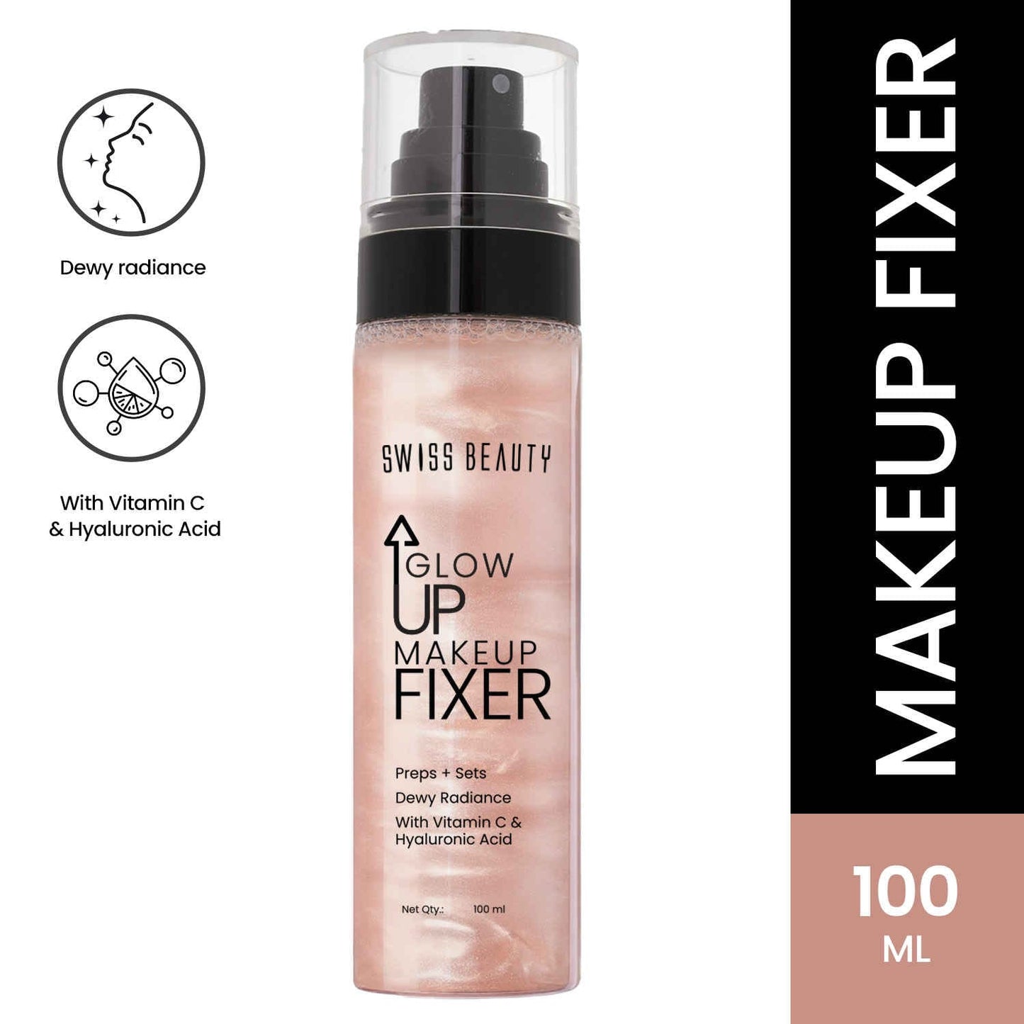 Swiss Beauty Glow Up Makeup Fixer Spray (100ml)