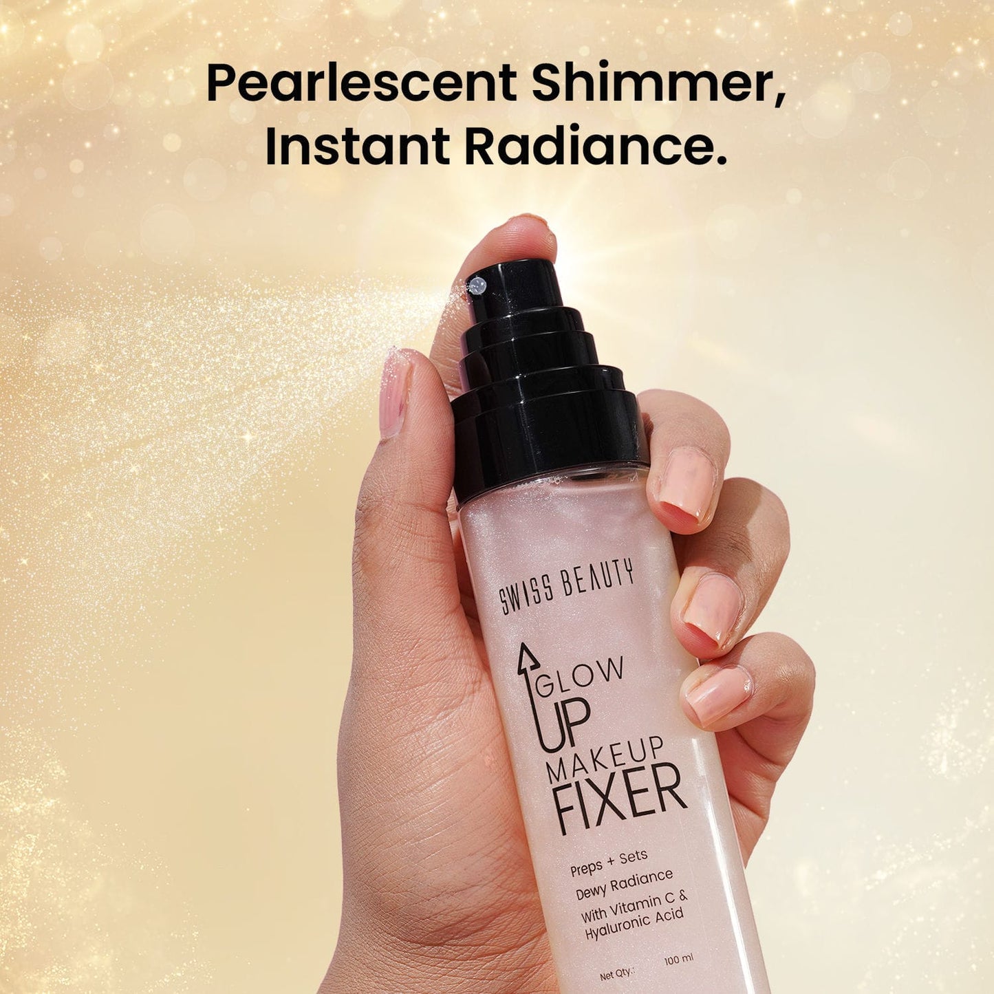 Swiss Beauty Glow Up Makeup Fixer Spray (100ml)